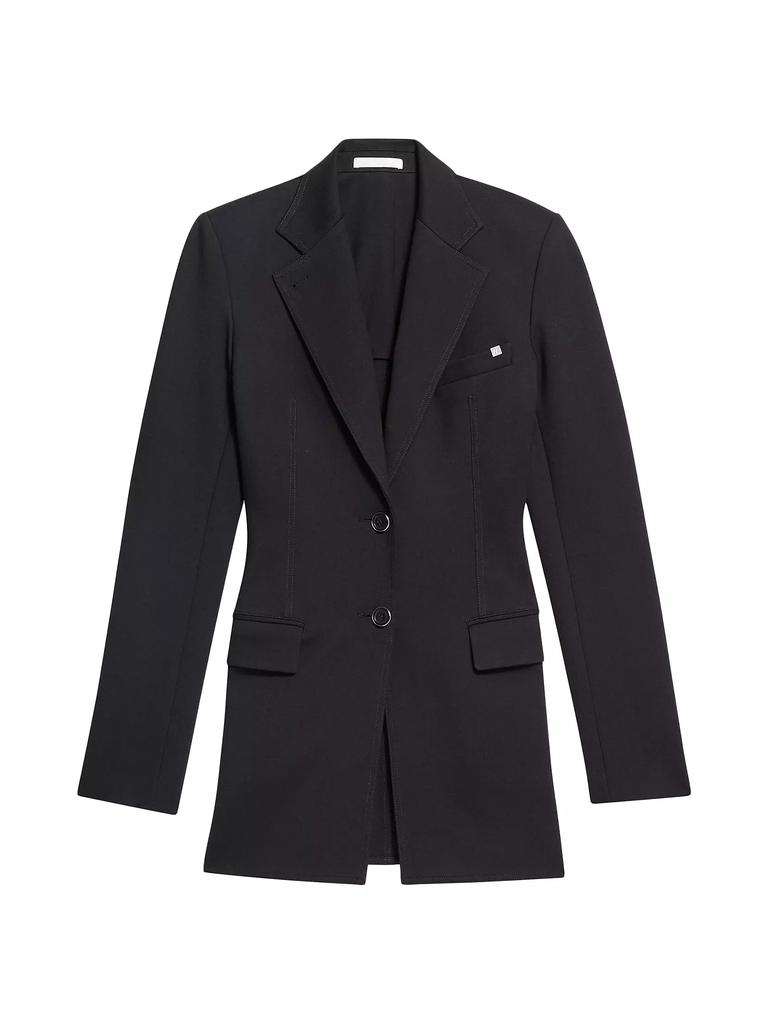 Helmut Lang Helmut Lang Single-Breasted Zip-Detailed Blazer