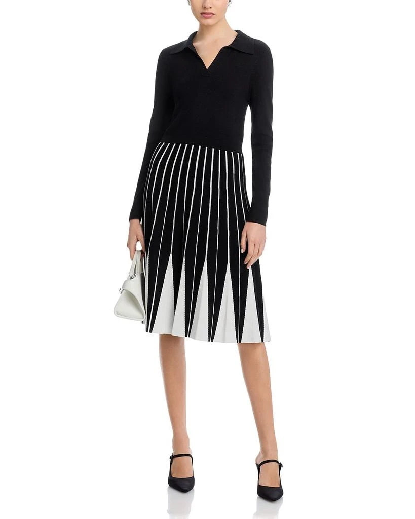 Tahari Collared Sweater Dress 3