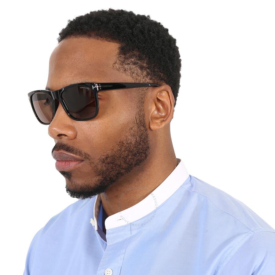 Tom Ford Giulio Roviex Rectangular Men's Sunglasses FT0698 01J 59