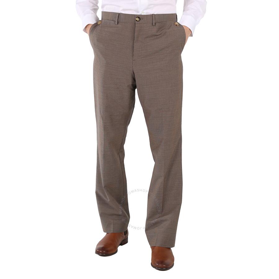 Burberry Beige Wool Pocket Detail Tailored Trousers