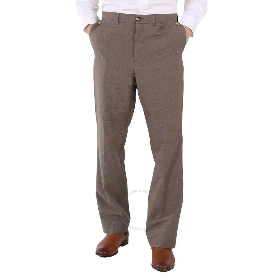 Burberry Beige Wool Pocket Detail Tailored Trousers 1