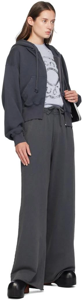 Acne Studios Gray Logo Appliqué Lounge Pants 4