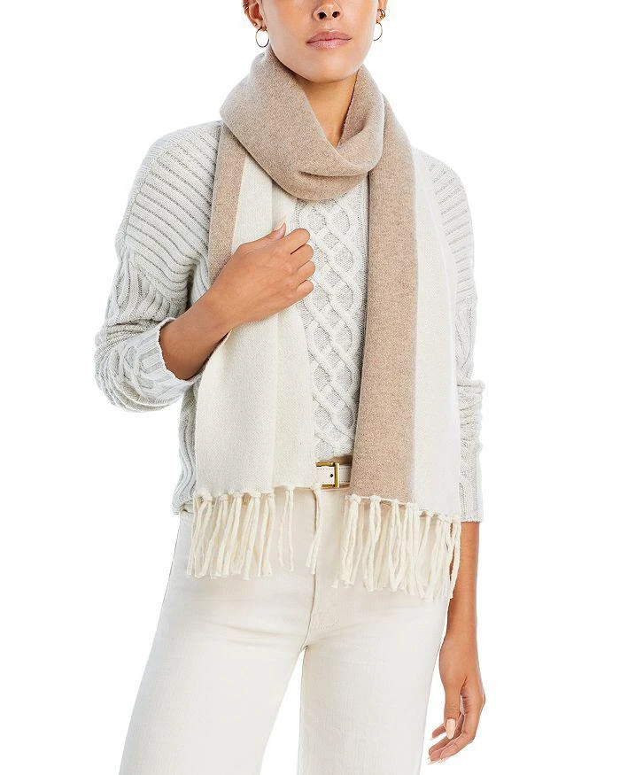 C by Bloomingdale's Cashmere Reversable Cashmere Scarf, Exclusive 1