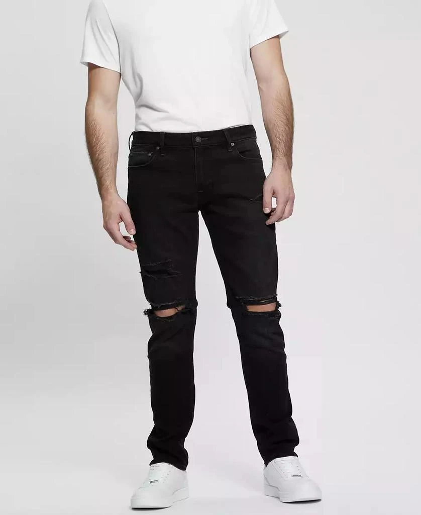 GUESS Men's Finnley Black Tapered Jeans 1