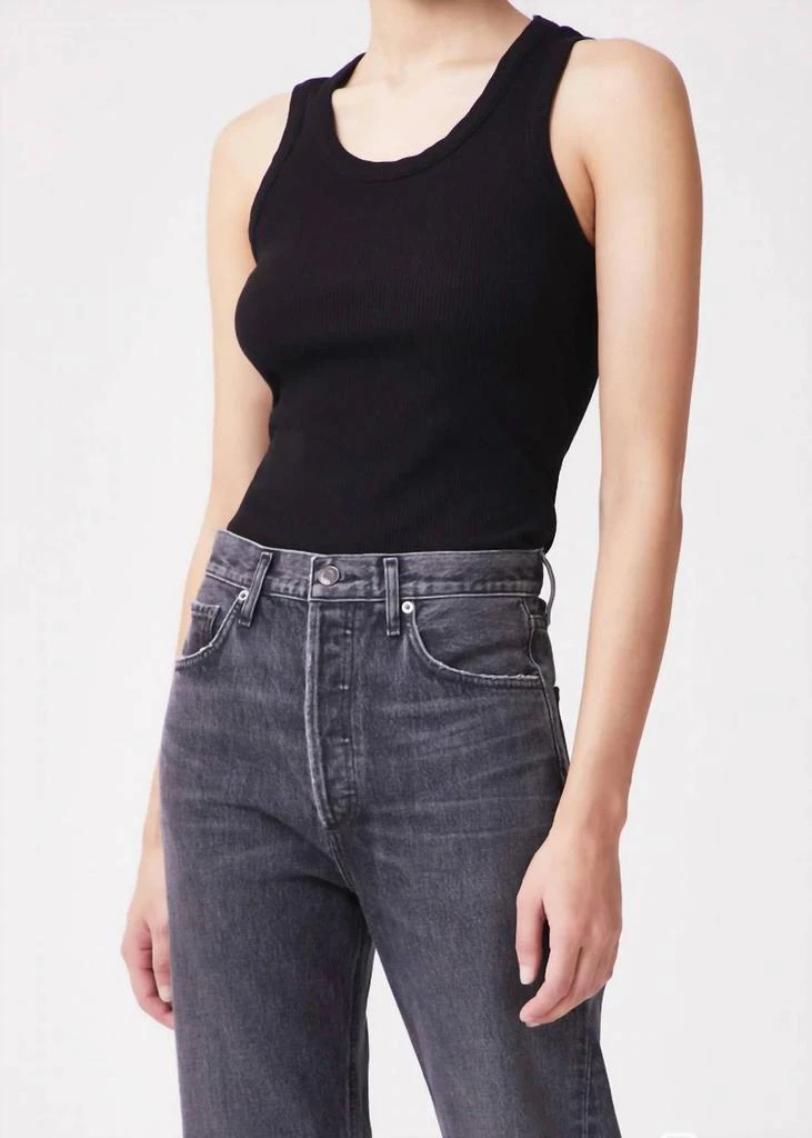 AGOLDE Poppy Tank In Black 1