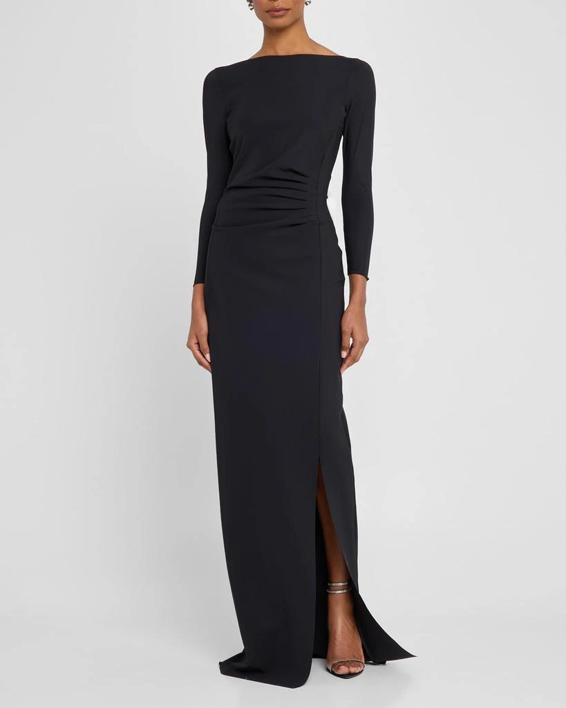 Chiara Boni Brestina Bateau-Neck Bow Column Gown 2