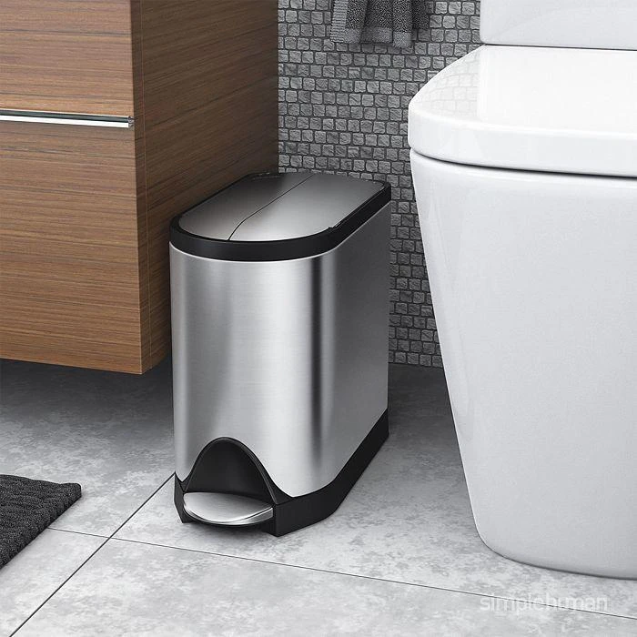 simplehuman 10L Butterfly Step Slim Trashcan 6