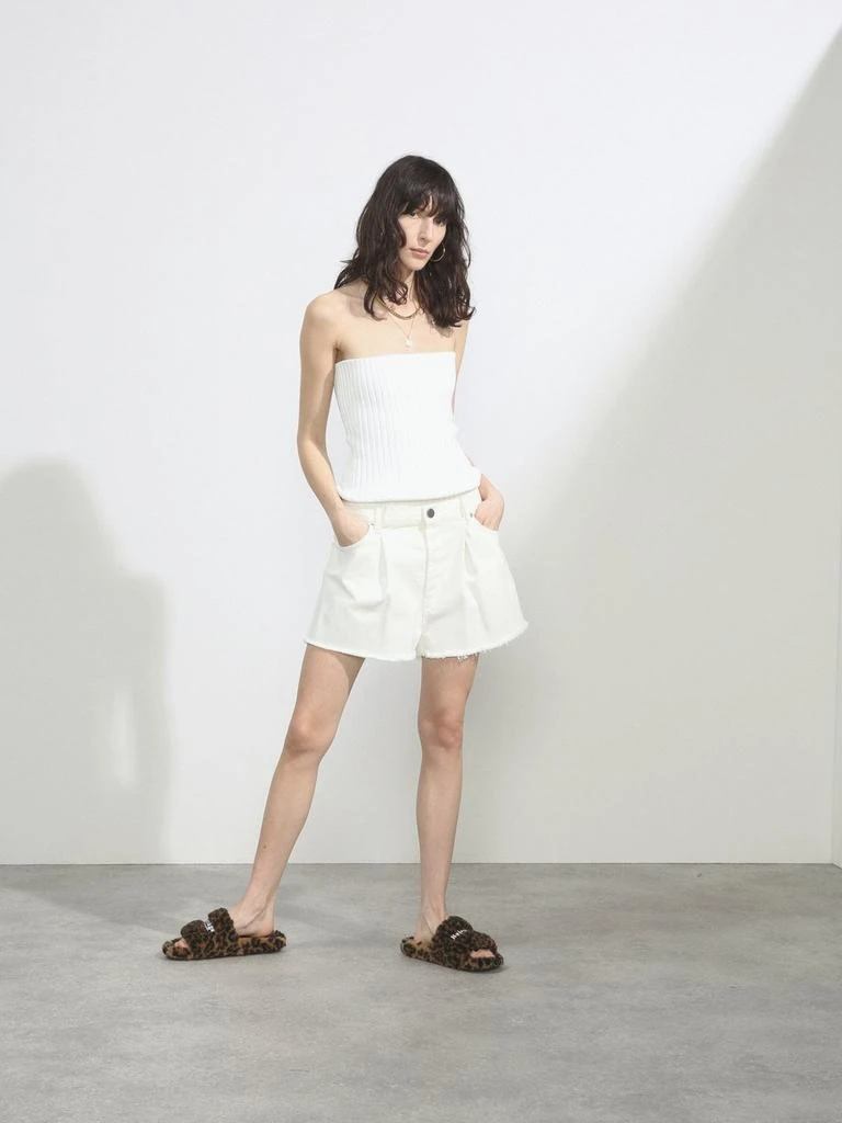 Raey Fold raw-hem denim shorts 1
