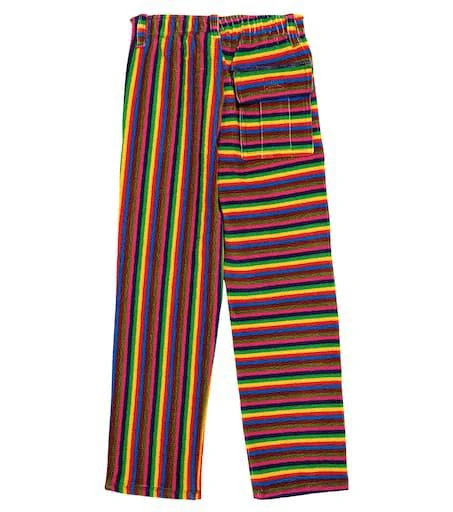 ERL Kids Pinstripe cotton-blend pants 4