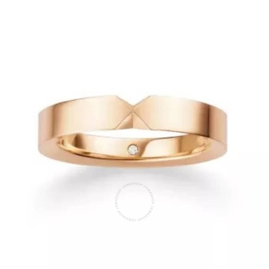 Chaumet 18k Rose Gold Triomphe De Chaumet Diamond Wedding Band