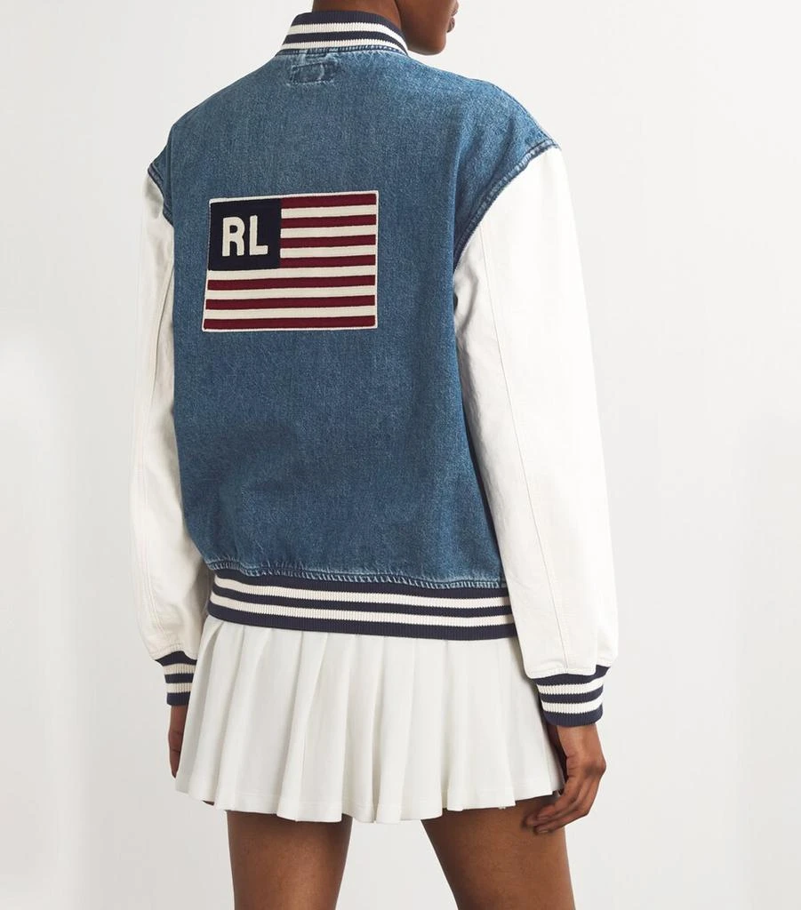 Ralph Lauren Denim Logo Bomber Jacket 4