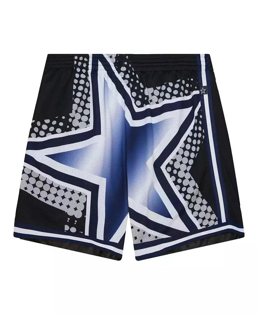 Mitchell & Ness Men's  Black Dallas Cowboys Big Face 7.0 Fashion Shorts 2