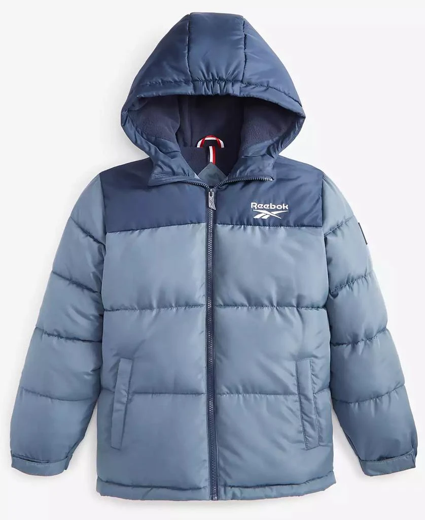 Reebok Big Boys
 Contrast Yoke Long Sleeve Puffer Jacket