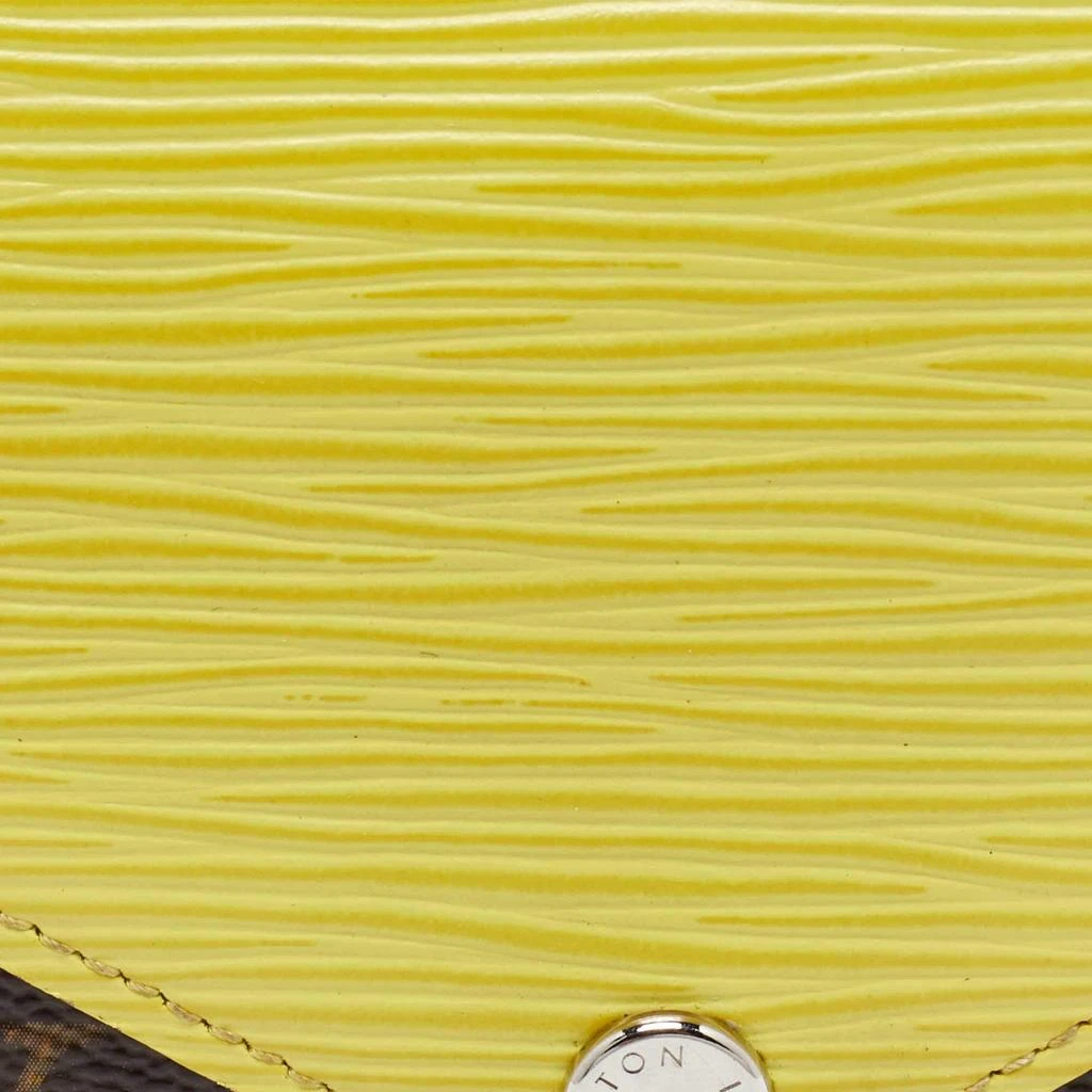 Louis Vuitton Louis Vuitton Yellow Epi Leather and Monogram Canvas Marie-Lou Wallet 7