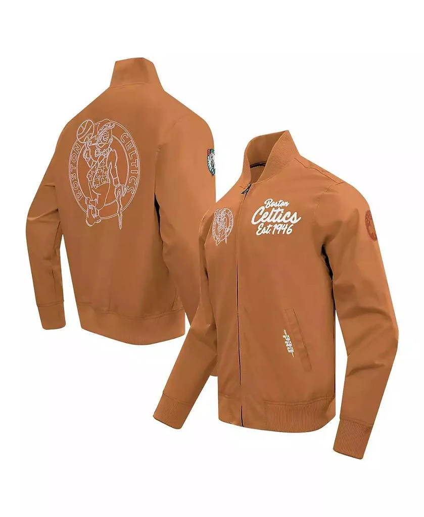 Pro Standard Men's Brown Boston Celtics Paint The City Full-Zip Jacket 1