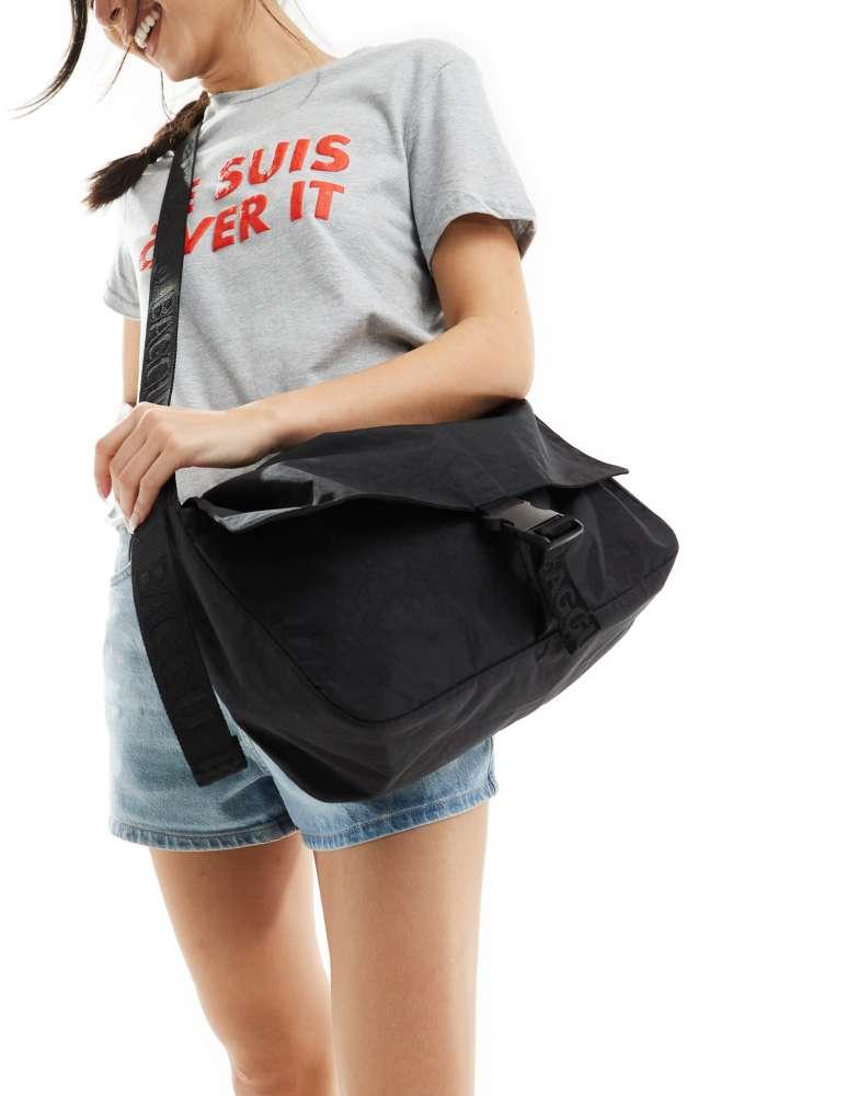 Baggu Baggu nylon crossbody messenger bag in black
