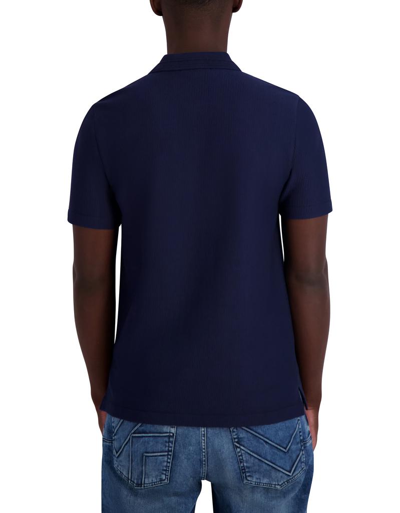 Karl Lagerfeld Paris RIB ZIP SIGNATURE LOGO POLO