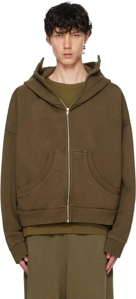 Shop Brown Full Zip Hoodie on Sale at BeyondStyle – Get 54% Off