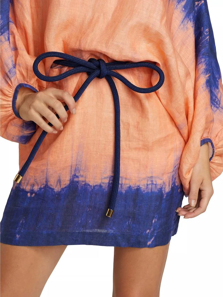 Silvia Tcherassi Manon Linen Ombré Minidress 6
