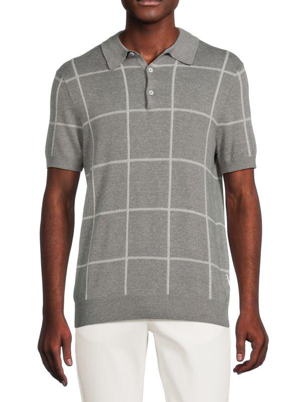 Ben Sherman Checked Sweater Polo