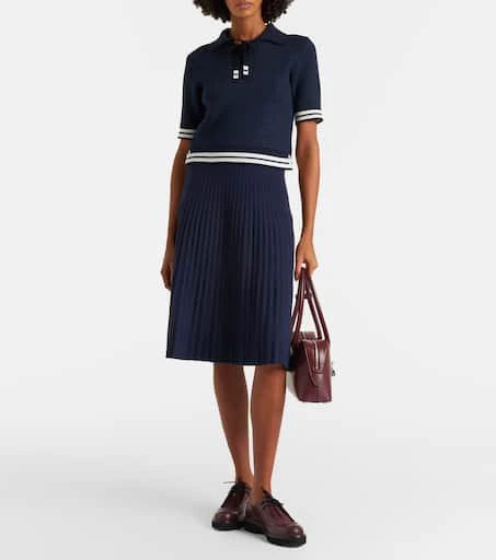 Thom Browne Silk-blend polo shirt 2