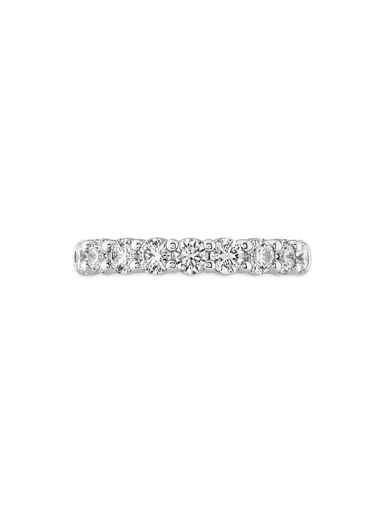 Hearts On Fire Signature 18K White Gold 
0.46-0.56 TCW Diamond 9-Stone Band 1