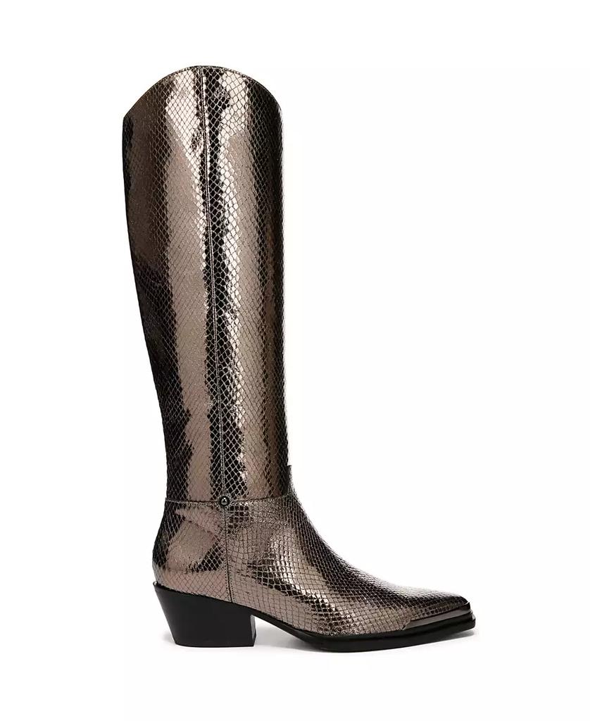 Franco Sarto Women's Billie Pointed Toe Knee High Western Boots, Regular & Wide Calf