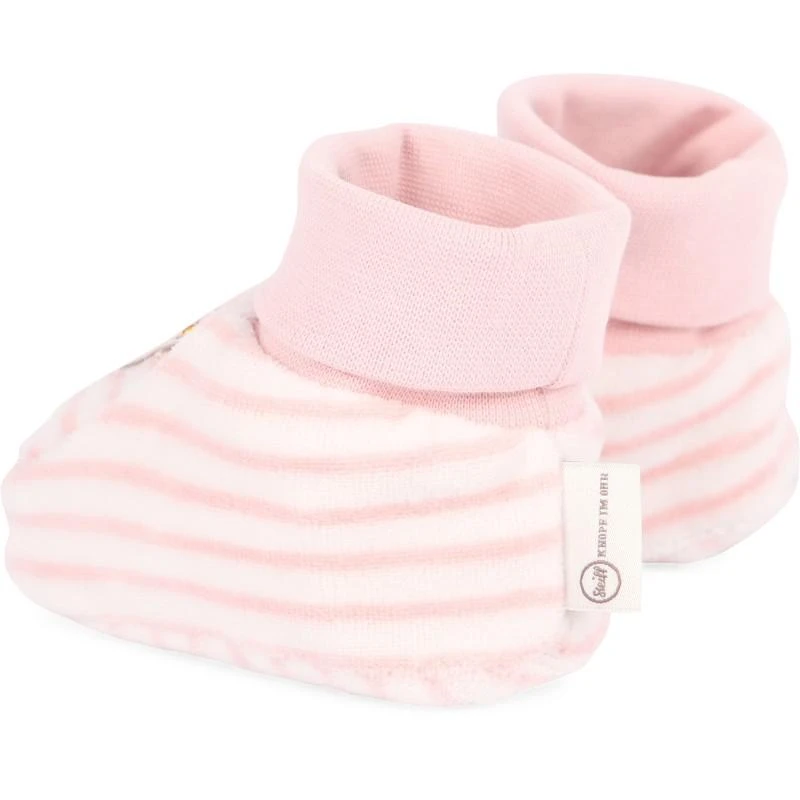 Steiff Striped baby shoes in pink 2