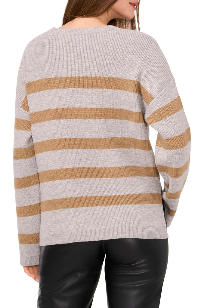 Halogen Stripe Crewneck Sweater 2
