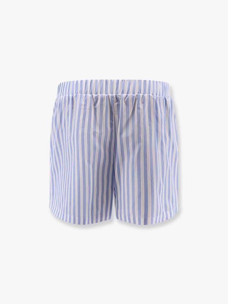 ELISABETTA FRANCHI Celana striped cotton shorts