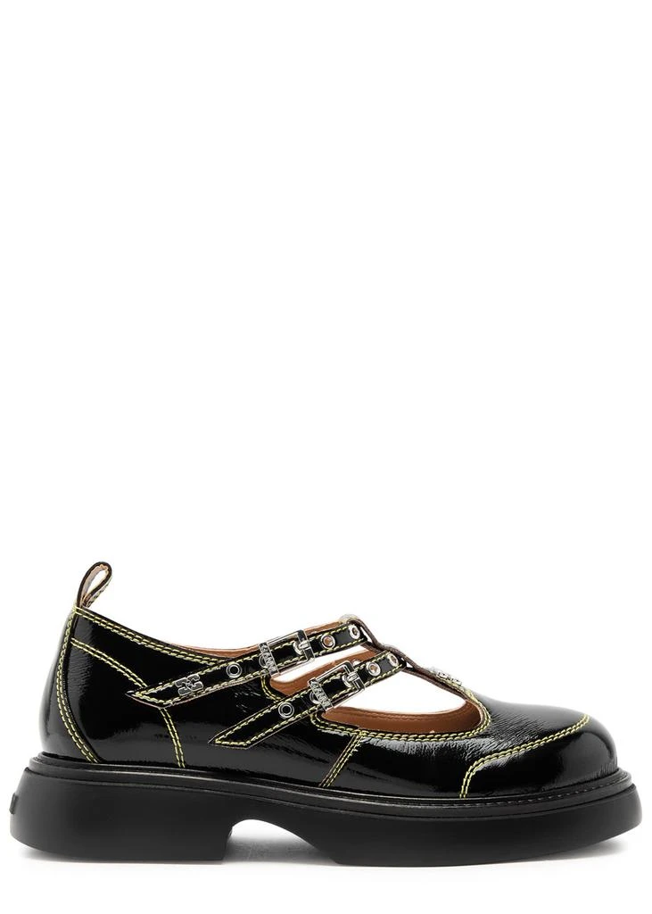 Ganni Mary Jane patent leather shoes 1