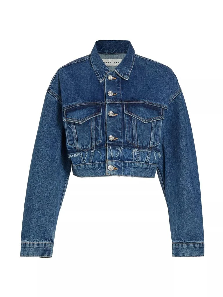 SLVRLAKE Re-Worked Runaway Trucker Crop Jacket 1