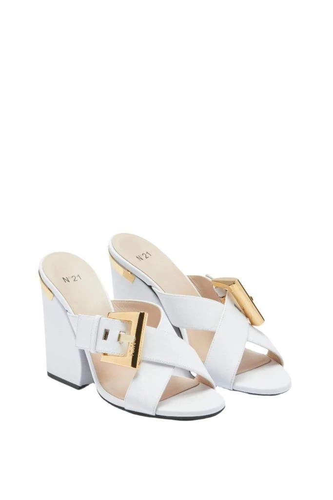 N°21 Logo Plaque Crossover Mules 10 2