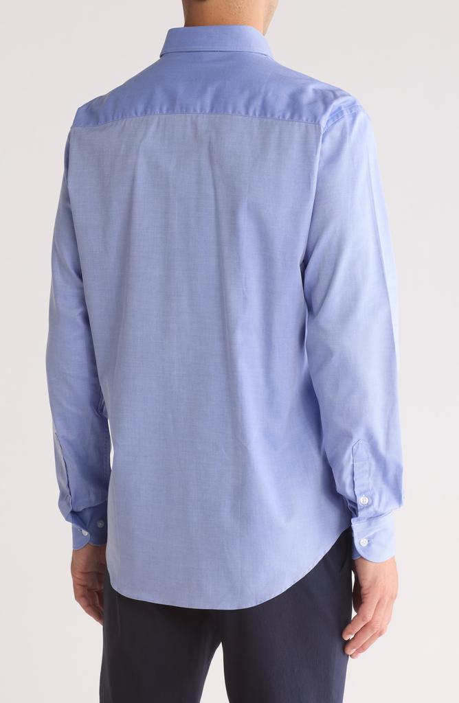 Armani Collezioni Solid Cotton Twill Dress Shirt