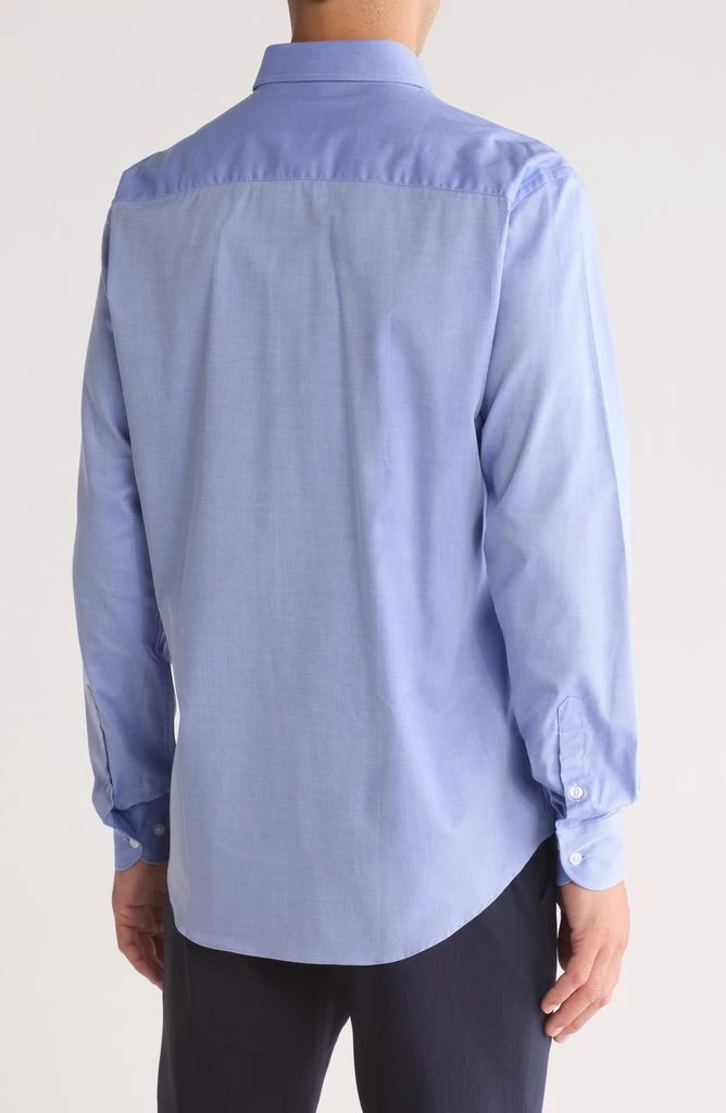 Armani Collezioni Solid Cotton Twill Dress Shirt 2