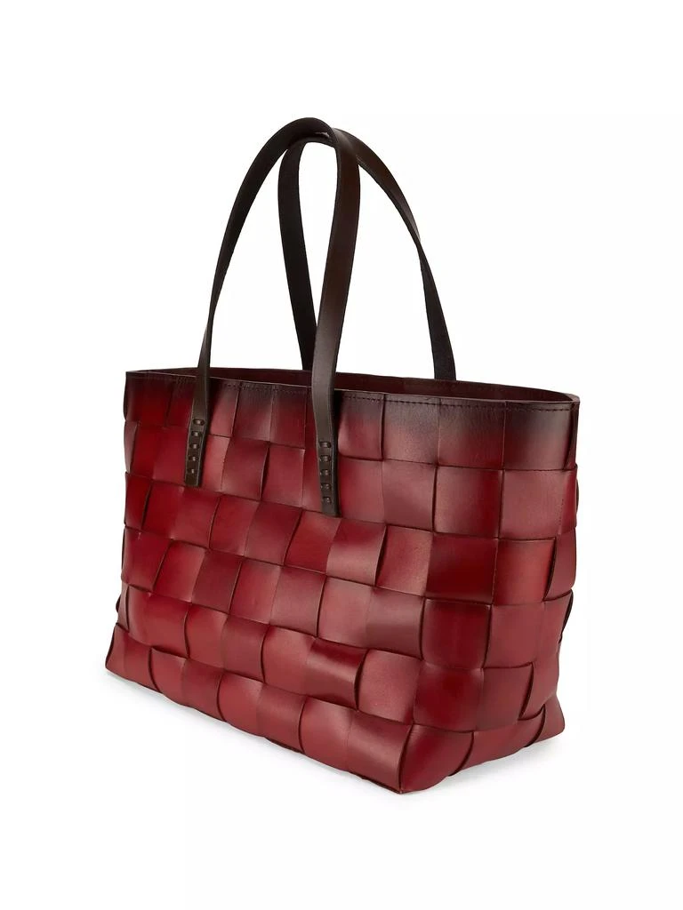 Dragon Diffusion Woven Leather Tote Bag 3