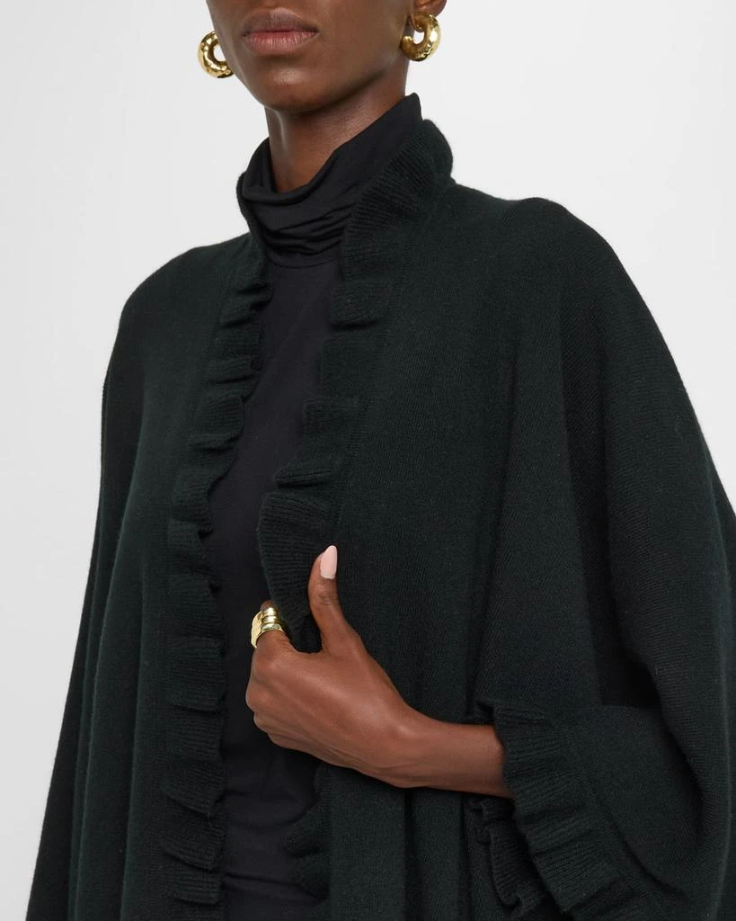 Sofia Cashmere Ruffle-Trim Cashmere Cape 5