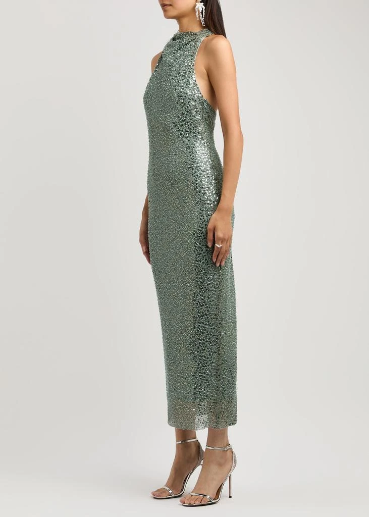 white christmas dresses Dolce Gabbana Mint Green Midi Dress main image 1