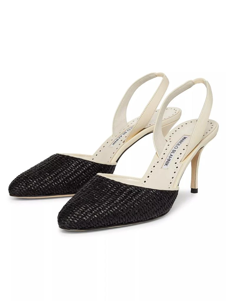 Manolo Blahnik Casam 70MM Leather Pumps 2