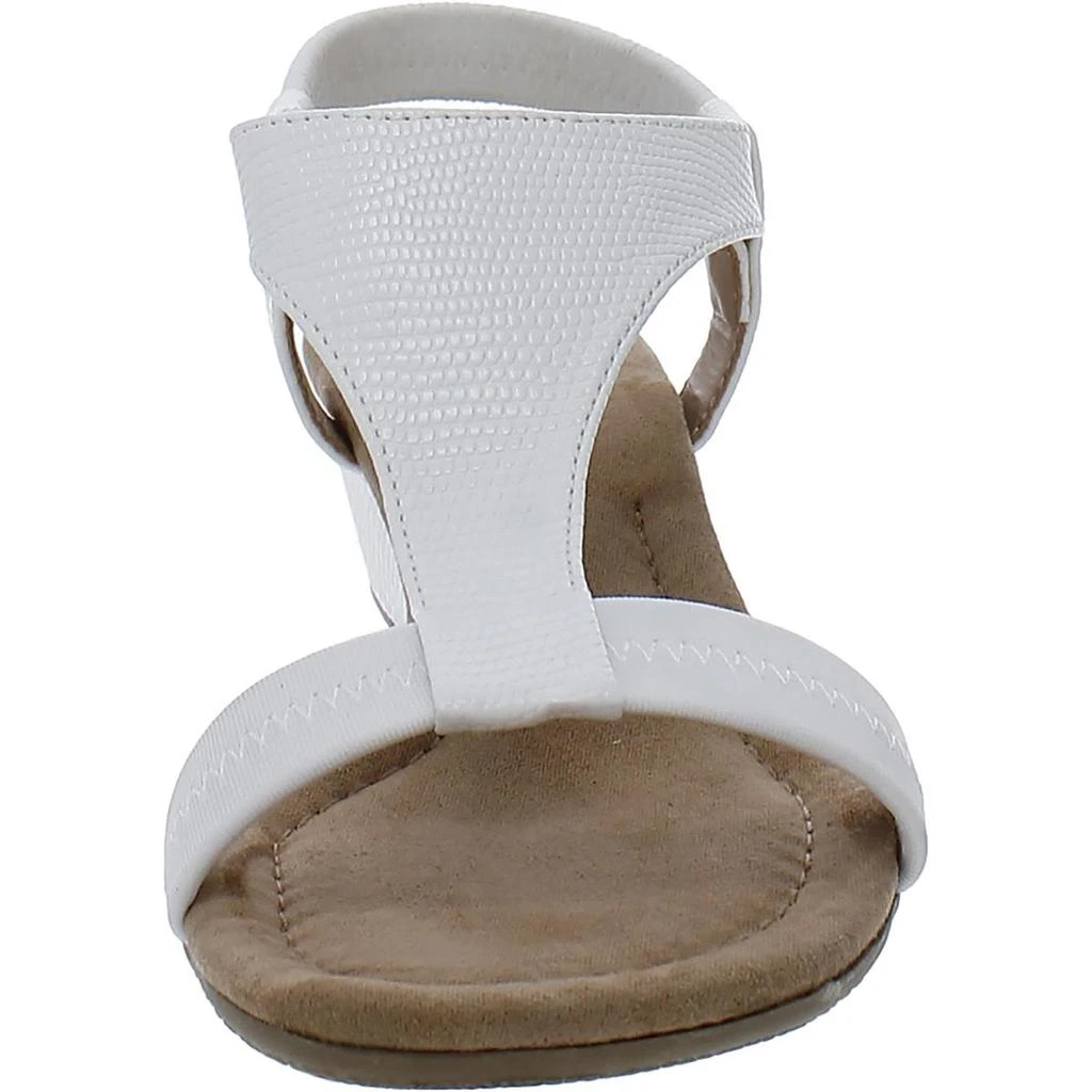 Alfani Vacanza Womens Faux Leather Wedge Sandals 4