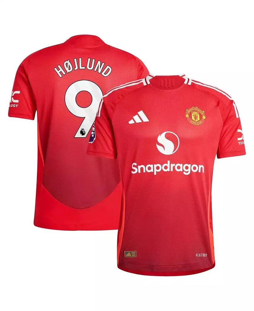 Adidas Men
s Rasmus Højlund Red Manchester United 2024/25 Home Authentic Player Jersey