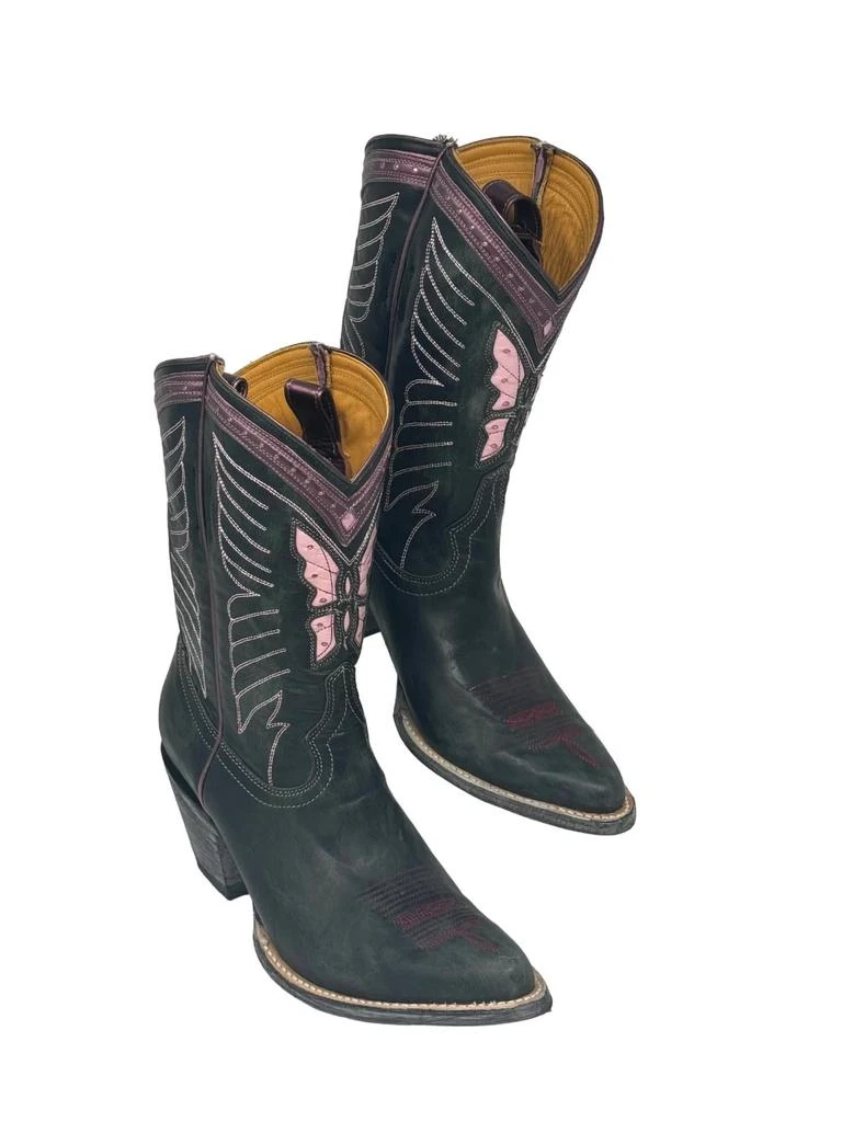 Old Gringo Women's Leather Butterfly Cowboy Boots In Pink 1