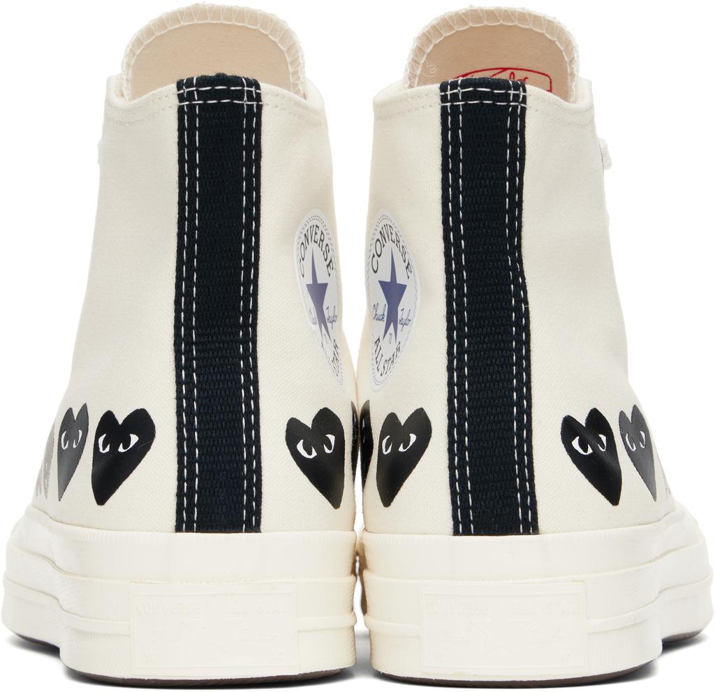 Comme des Garcons Beige Converse Edition Chuck 70 Multi Heart Sneakers