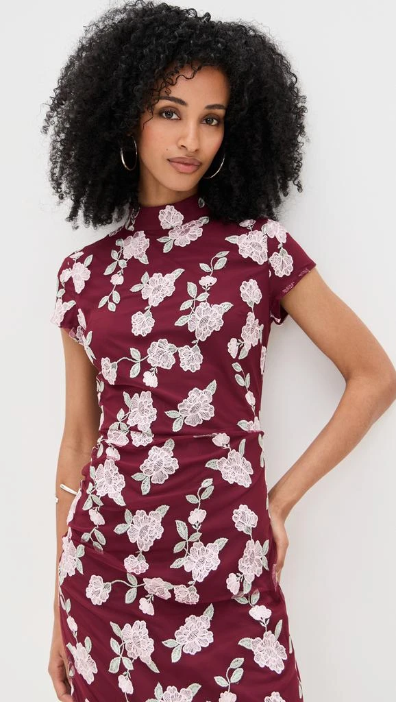 ROTATE Birger Christensen Mesh Asymmetric Dress 2