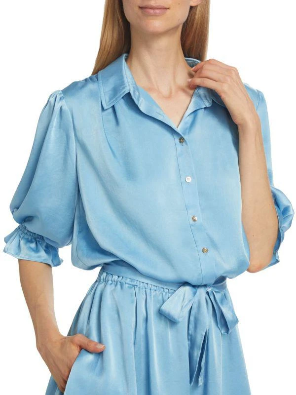 Ramy Brook Sky Satin Shirtdress 4