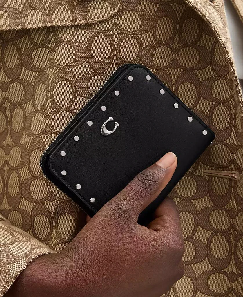 Coach Billfold Rivet Leather Wallet 2