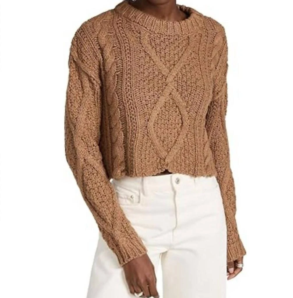 Free People Cutting Edge Cable Sweater 1
