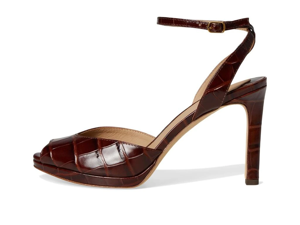 Ralph Lauren Kyla Crocodile-Embossed Leather Sandals 4