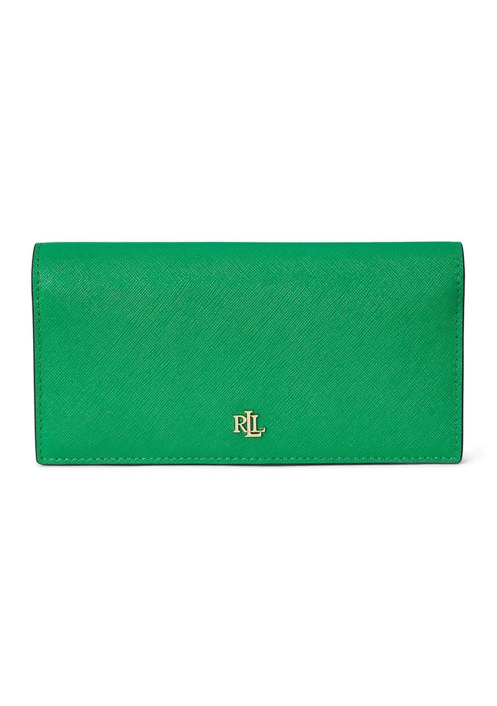 Ralph Lauren Crosshatch Leather Slim Wallet