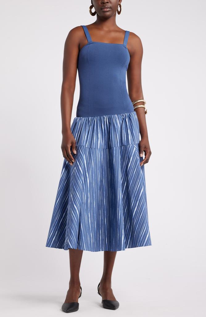 Nordstrom House of Aama Lana Mixed Media Dress